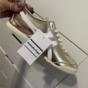 Onitsuka Tiger by Asics Women's Gold Sneakers